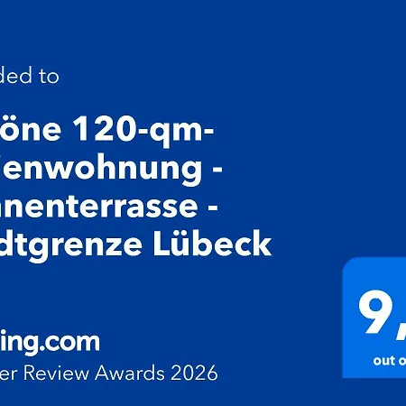 Schoene 120-qm-ferienwohnung - Sonnenterrasse - Stadtgrenze Luebeck 아파트 슈토켈스도르프